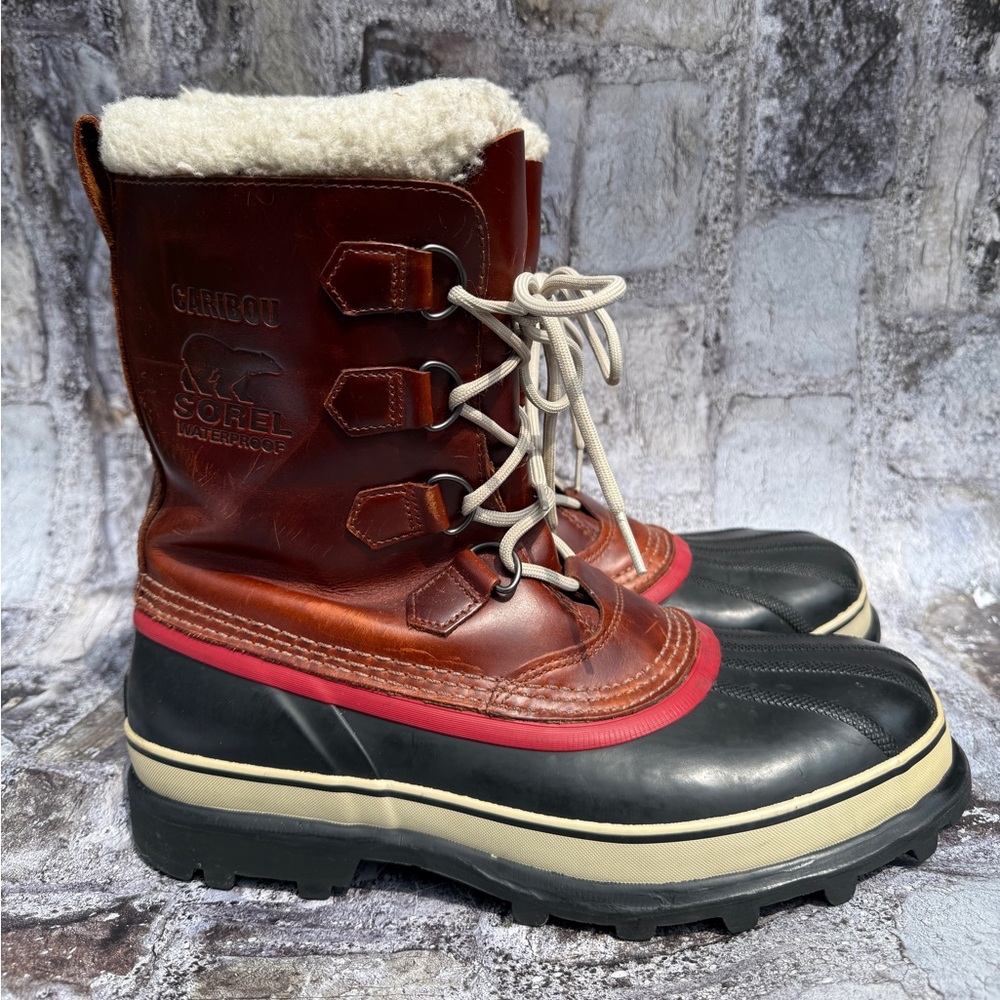 Sorel Brown and Black Snow Boots with Cozy Lining